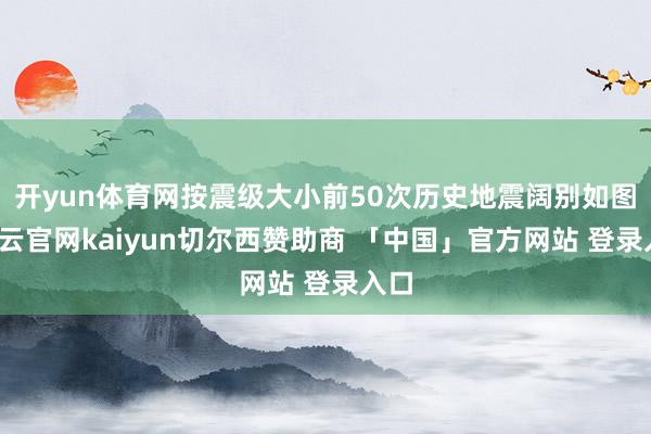 开yun体育网按震级大小前50次历史地震阔别如图-开云官网kaiyun切尔西赞助商 「中国」官方网站 登录入口