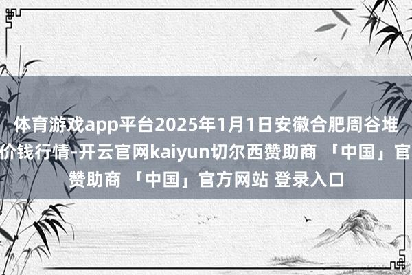 体育游戏app平台2025年1月1日安徽合肥周谷堆农居品批发市集价钱行情-开云官网kaiyun切尔西赞助商 「中国」官方网站 登录入口