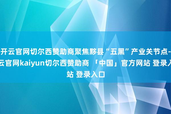 开云官网切尔西赞助商聚焦黟县“五黑”产业关节点-开云官网kaiyun切尔西赞助商 「中国」官方网站 登录入口