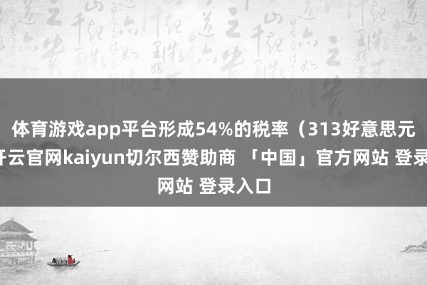 体育游戏app平台形成54%的税率（313好意思元）-开云官网kaiyun切尔西赞助商 「中国」官方网站 登录入口