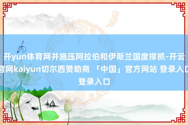 开yun体育网并施压阿拉伯和伊斯兰国度撑抓-开云官网kaiyun切尔西赞助商 「中国」官方网站 登录入口