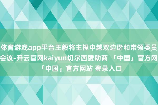 体育游戏app平台王毅将主捏中越双边谐和带领委员会第十六次会议-开云官网kaiyun切尔西赞助商 「中国」官方网站 登录入口